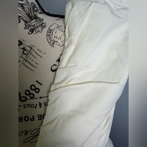 J.Crew Ruched V-neck top in stretch cotton blend NWT Size M - Picture 3 of 9